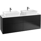 Villeroy & Boch Tvättställsskåp Finion med 4 Lådor och Bänkskiva för Två G18100PD