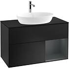 Villeroy & Boch Tvättställsskåp Finion med 2 Lådor Hylla och Bänkskiva för Fristående från Artis Collaro G782HGPD