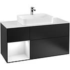 Villeroy & Boch Tvättställsskåp Finion med 3 Lådor Hylla och Bänkskiva för Ytmonterat G411GFPD