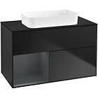 Villeroy & Boch Tvättställsskåp Finion med 2 Lådor Hylla och Bänkskiva för Fristående F652HGPD