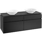 Villeroy & Boch Tvättställsskåp Legato 1400 med 4 Lådor för Två Ytmonterade B59200PD