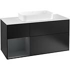 Villeroy & Boch Tvättställsskåp Finion med 3 Lådor Hylla och Bänkskiva för Fristående G291HGPD