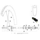 Mavic Comete Pro Carbon Sl Ust Front 2 Units/rear Left 2 Units Spokes Svart 247/