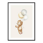 Gallerix Poster Teddy With Balloons 4147-21x30G