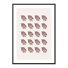Gallerix Poster Candy Cane Christmas Balls 4343-30x40