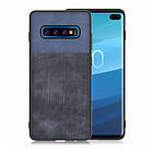 Lux-Case Galaxy S10 Plus jeans cloth case Blue / Dark Blå