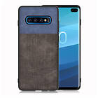 Lux-Case Galaxy S10 Plus jeans cloth case Blue / Black Flerfärgad