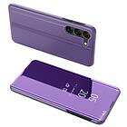 Skalo Samsung S23 Clear View Spegel fodral Lila
