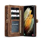 Multiplånbok CaseMe 11-kort Galaxy S21 Brun