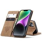 Smart CaseMe Magnet FlipCase Apple iPhone 14 Plus Brun