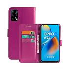 Oppo Mobilplånbok 3-kort A74 4G Rosa
