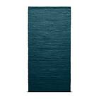 Rug Solid Rug Cotton Teppe 140x200 cm Petroleum (petrolblå)