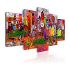Arkiio Tavla Colourful Small Town 100x50 A3-N5827