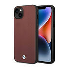 BMW Etui BMHCP14S22RFGR iPhone 14 6.1 burgundowy/burgundy Leather Diamond Patter
