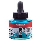 Amsterdam Acrylic Ink 30ml Bottle 30ML, TURQBLUE 30ML