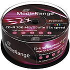 MediaRange CD-R 700MB 52x 50-pack Inkjet Cakebox