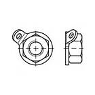 Toolcraft TO-5380398 Muttrar som ej kan förloras M5 88153 Rostfritt stål A2 25 st