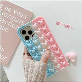 POP Panda it Fidget Multicolor Skal till iPhone 13 Pro Rosa