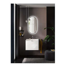 Bathlife Speil Nöja med LED Belysning Mirror NÖJA 40/O1 ECO (MBMS) Aluminium 401