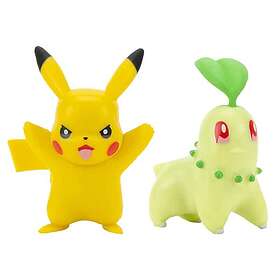 Pokémon Pikachu och Chikorita 5 cm Pokemon Battle Figures