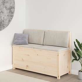 vidaXL Bänk 110x41x76,5 cm massiv furu 823554
