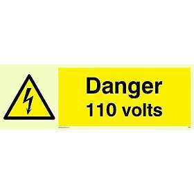 Emergency Exit Sign "Right" Arrow Luminescent PVC 0.7mm CLASS B 224x300mm