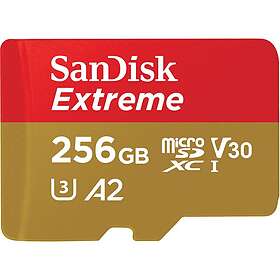 SanDisk Extreme MicroSDXC UHS-I U3 V30 A2 190/130MB/s 256GB