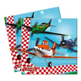 Globos Europe Servetter Flygplan Disney 20-pack