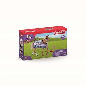 Schleich Horse Club English Thoroughbred with Blanket Set 42360