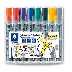 Staedtler Märkpenna Flipchart Lumocolor 8-pack