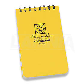 Rite in the Rain Spiral Top Notebook 3 x 5, gul RITR135