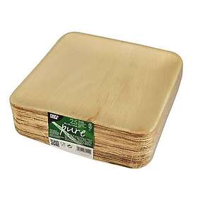 Papstar Tallerken PURE palme 25.5x25.5cm (25)