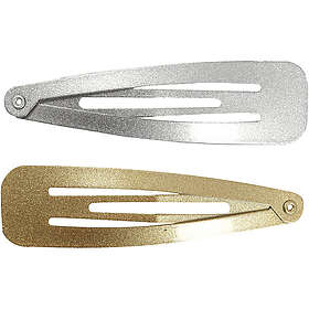 Creativ Company Hårspänne Guld/Silver 66x17 mm 4 st/1 Förp guld, silver, L: 66 mm, B: 17 st./ 1 förp. 600994