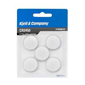 Kjell & Company Litiumbatteri CR2450 5-pack