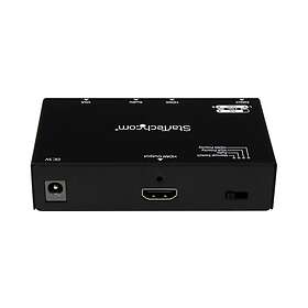 StarTech .com 2x1 HDMI VGA till HDMI-konverteringsswitch med automatisk och prio