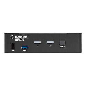 Black Box Kvmc4k-2p Kvm Switch Usb-c 4k 2-port