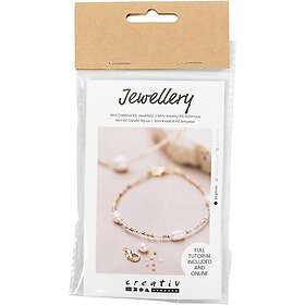 Creativ Company Smycken Mini DIY Kit Armband och Halsband med Lås Smycken, halsband lås, 1 förp. 970860