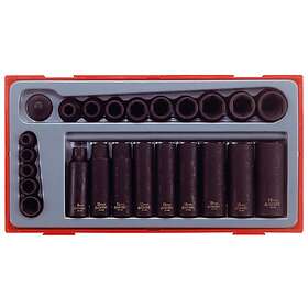 Teng Tools TT9024 Krafthylssats 1/4" & 3/8" 24-delar