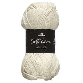 Svarta Fåret Garn Soft Lama 50g oblekt – Natural white 05