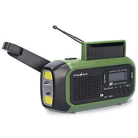 Nedis Nödradio Portabel design DAB+ FM Batteridriven Handvev Solar Powered USB s