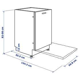 IKEA RÅGLANDA integrerad diskmaskin 60 cm