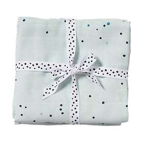 Done By Deer Dreamy Dots bebisfilt 120x120 cm 2-pack