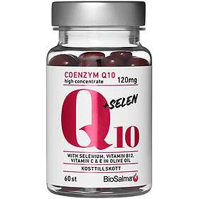 Biosalma Q10 Coenzyme 120mg Selen 60 kapslar