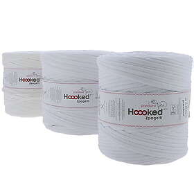 Medium Hoooked Zpagetti trikågarn 900g vit – White shades ZP005-1