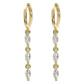 Timi Of Sweden Carina Crystal Party Hoop Earrings