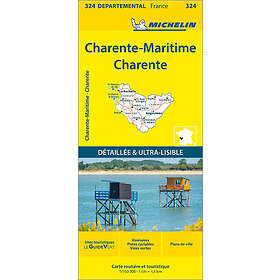 Charente Charente-Maritime Michelin Local Map 324