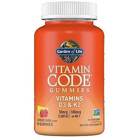 Garden of Life Vitamin Code Vitamins D3 & K2 45 Gummies