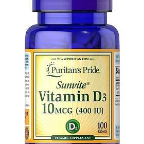 Puritan's Pride Vitamin D3 400IU 100 Tablett