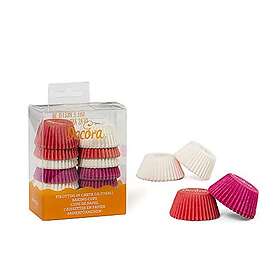 Decora Mini muffinsformar rosa/vita, 200st