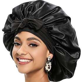 Silk Bonnet Naturligt Sova Satin Bonnet